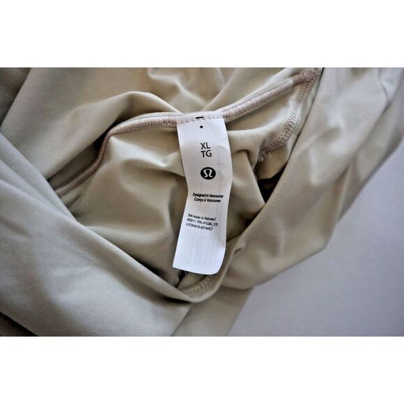 Lululemon Women's Sz XL Mojave Tan Wundermost Nulu Square-Neck L/S Bodysuit - Picture 4 of 9